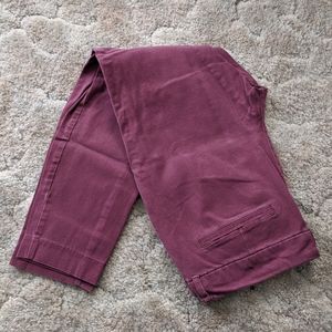 Berry colored pixie pants